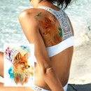 Realistic Sexy Peony Tattoos Temporary Women Adult Flower Arm Tattoos Sticker Waterproof Fake Floral Bloosom Body Leg Art Tatoos