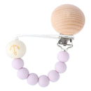 Baby Pacifier Chain Wooden Handmade Chain Silicone Wooden Plastic Clip Baby Nipple Clips Teether Necklace baby Chew accessories