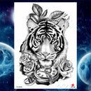 Girls Bracelet Chains Rose Tattoo Stickers Butterfly Body Arm Totem Tattoos Temporary Women Wrist Sexy Black Fake Tatoos
