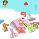 96 Pcs/Set Cartoon Color Paper Cutting Toys DIY Kids Craft Animal Handcraft Paper Art Learning Educational Toy