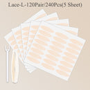 240pcs Eyelid Tape Sticker Invisible Double Fold Eyelid Lace Paste Clear Beige Stripe Self-adhesive Natural Eye Tape Makeup Tool