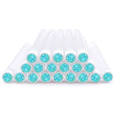 20Pcs Reusable Eyebrow Brush Tube Dust-Proof Eyelash Brush Tube Replaceable Makeup Brushes Mascara with New Eyelash Resin Drill