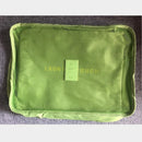 6 PCS Travel Storage Bag Set For Clothes Tidy Organizer Wardrobe Suitcase Pouch Unisex Multifunction Packing Cube Bag Travel Kit