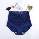 V-neck High Waist Underwear Women Cotton Lace Panties Hot Temptation Girls Belly Briefs