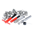 XCAN Thread Repair Tool 25pcs M3/M4/M5/M6/M7/M8/M10/M12/14 for Restoring Damaged Thread Spanner Wrench Twist Drill Bit Hand Tool