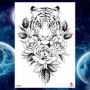 Girls Bracelet Chains Rose Tattoo Stickers Butterfly Body Arm Totem Tattoos Temporary Women Wrist Sexy Black Fake Tatoos