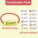 Children's Name Seal Custom Student's Name Stamp Kindergarten Clothes Waterproof Name Sticker Will Not be Washed Off Christmas