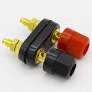 Quality Banana plugs Couple Terminals Red Black Connector Amplifier Terminal Binding Post Banana Speaker Plug Jack