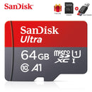 100% SanDisk A1 Memory Cards camera card 16GB 32GB 64GB Micro SDcard 128GB 120MB/s Class 10 UHS-1 Flashcard Microsd TF/SD Card