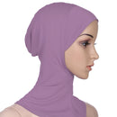 New Fashion Muslim Underscarf Women Veil Hijab Islamic Soft Cotton Solid Color Elastic Comfortable Breathable Casual Turbans