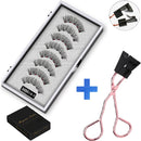 MB Anniversary 5 Magnetic Eyelashes With Tweezers Natural Wispy Faux Cils magnetique Mink Lashes Professional Eye Lashes Set
