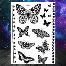 Sexy Black Henna Temporary Tattoos For Women Girls Body Art Decoration Fake Jewelry Chains Waterproof Mandala Flower Tatoos Kit