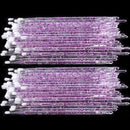 Crystal Disposable Eyelash Brushes Swab Microbrushes Eyelash Extension Tools Individual Eyelashes Removing Tools Applicators