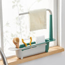 Telescopic Sink Shelf Kitchen Sinks Organizer Soap Sponge Holder Sink Drain Rack Storage Basket Kitchen Gadgets Accessories Tool