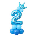 Happy Birthday Balloon 1 2 3 4 5 6 Foil Balloons Air Baloons 1st Birthday Party Decorations Kids Babyshower Baby Shower Boy Girl