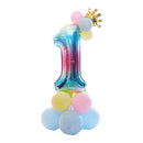 Happy Birthday Balloon 1 2 3 4 5 6 Foil Balloons Air Baloons 1st Birthday Party Decorations Kids Babyshower Baby Shower Boy Girl