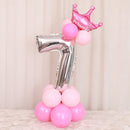 Happy Birthday Balloon 1 2 3 4 5 6 Foil Balloons Air Baloons 1st Birthday Party Decorations Kids Babyshower Baby Shower Boy Girl