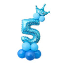 Happy Birthday Balloon 1 2 3 4 5 6 Foil Balloons Air Baloons 1st Birthday Party Decorations Kids Babyshower Baby Shower Boy Girl