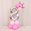 Happy Birthday Balloon 1 2 3 4 5 6 Foil Balloons Air Baloons 1st Birthday Party Decorations Kids Babyshower Baby Shower Boy Girl