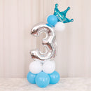 Happy Birthday Balloon 1 2 3 4 5 6 Foil Balloons Air Baloons 1st Birthday Party Decorations Kids Babyshower Baby Shower Boy Girl