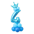 Happy Birthday Balloon 1 2 3 4 5 6 Foil Balloons Air Baloons 1st Birthday Party Decorations Kids Babyshower Baby Shower Boy Girl