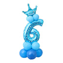 Happy Birthday Balloon 1 2 3 4 5 6 Foil Balloons Air Baloons 1st Birthday Party Decorations Kids Babyshower Baby Shower Boy Girl