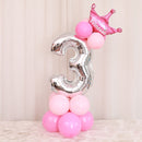 Happy Birthday Balloon 1 2 3 4 5 6 Foil Balloons Air Baloons 1st Birthday Party Decorations Kids Babyshower Baby Shower Boy Girl