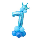 Happy Birthday Balloon 1 2 3 4 5 6 Foil Balloons Air Baloons 1st Birthday Party Decorations Kids Babyshower Baby Shower Boy Girl