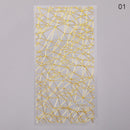 1PC Silver Gold Lines Stripe 3D Nail Sticker Geometric Waved Star Heart Self Adhesive Slider Papers Nail Art Transfer Stickers