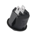 10Pcs 2 Pin ON/OFF Round Rocker Switch LED illuminated Car Dashboard Dash Boat Van 12V Switch On Off