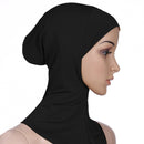 New Fashion Muslim Underscarf Women Veil Hijab Islamic Soft Cotton Solid Color Elastic Comfortable Breathable Casual Turbans