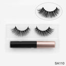 Magnetic Eyelashes 3D Mink Eyelashes Magnetic Eyeliner Magnetic Lashes Short False Lashes Lasting Handmade Eyelash Makeup Tool