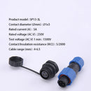 SP13 IP68 waterproof connector male plug & female socket 1/2/3/4/5/6/7/9 pin panel Mount wire cable connector aviation plug