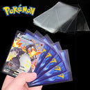 Pokemon Card Sleeves 100 Counts Transparent Playing Games VMAX Protector Cards Folder Yugioh Pokémon Case Holder Kids Toy Gift