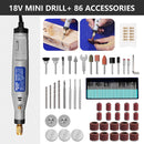 HILDA 18V Engraving Pen Mini Drill Rotary tool With Grinding Accessories Set Multifunction Mini Engraving Pen