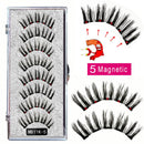 MB Anniversary 5 Magnetic Eyelashes With Tweezers Natural Wispy Faux Cils magnetique Mink Lashes Professional Eye Lashes Set