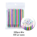 100PCS/Bag Eyelash Brushes Disposable Cotton Swab Micro Individual Eyelashes Microbrush Lash Removing Lash Extension Accessories