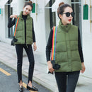 New Fashion Winter Vest For Women Collar Sleeveless Short Coat Women Jacket Waistcoat Female Autumn Women Clothing