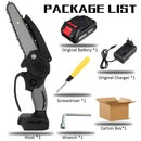 6 Inch 3000W 88VF Mini Electric Chain Saw With 0/1/2PC Battery One-handed Woodworking Cutter Tool For Makita Battery 18V EU Plug