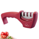 Knife Sharpener 4 in 1 Diamond Coated&Fine Rod Knife Shears and Scissors Sharpening stone System Stainless Steel Blades