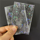 50pcs/Lot Heart-shaped Foil Laser Top Loading Sleeves For YGO Board Game Card Photo Protector Trading Cards Shield Cover