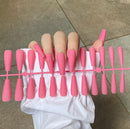 24Tips/Set Matte Super Long Coffin False Nail Artificial Fingernails Fake Nails Nail Beauty Finger Manicure Free Shipping Items