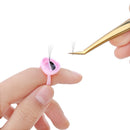 Wholesale 50/100Pcs Disposable Eyelash Glue Fan Cup Rings Holder Container Tattoo Pigment Eyelash Extension Tools Lash Supplies