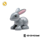 Original Big Size Assemble Building Blocks Accessory Toys For Children Compatible Big Size Animals Sets Zoo Bricks Baby Gifts