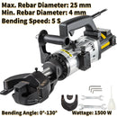 VEVOR Handheld Electric Hydraulic Rebar Steel Bender 800W 1200W 1500W 110V W/ Copper Motor for Builders Contractors Manufacturer