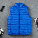 Winter Men Duck Down Vest 2021 Coat Ultralight Sleeveless Puffer Vest Jacket ultra thin warm lightweight down jacket Waistcoat