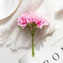 60PCS Artificial Flowers Mini Bouquet Stamen Wedding Party Christmas Decorations for Home DIY Handmade Wreaths Craft Fake Plants