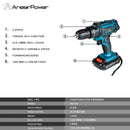 2 Speed Cordless Impact Drill 21V Electric Screwdriver Home Mini 1500 Mah 18650 Lithium Battery Wireless Rechargeable Hand Drill