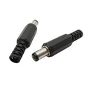 10Pcs (5Pair) 12V 3A 5.5x2.1mm DC Power Male Plugs Connector DC Power Socket Female Jack Screw Nut Panel Mount Adapter 5.5*2.1mm