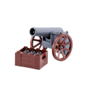 MOC Military SWAT Weapon WW2 Toy Gun Sandbag Cannon Building Blocks Bricks Toys for Children Kids Gifts DIY Toy Military
